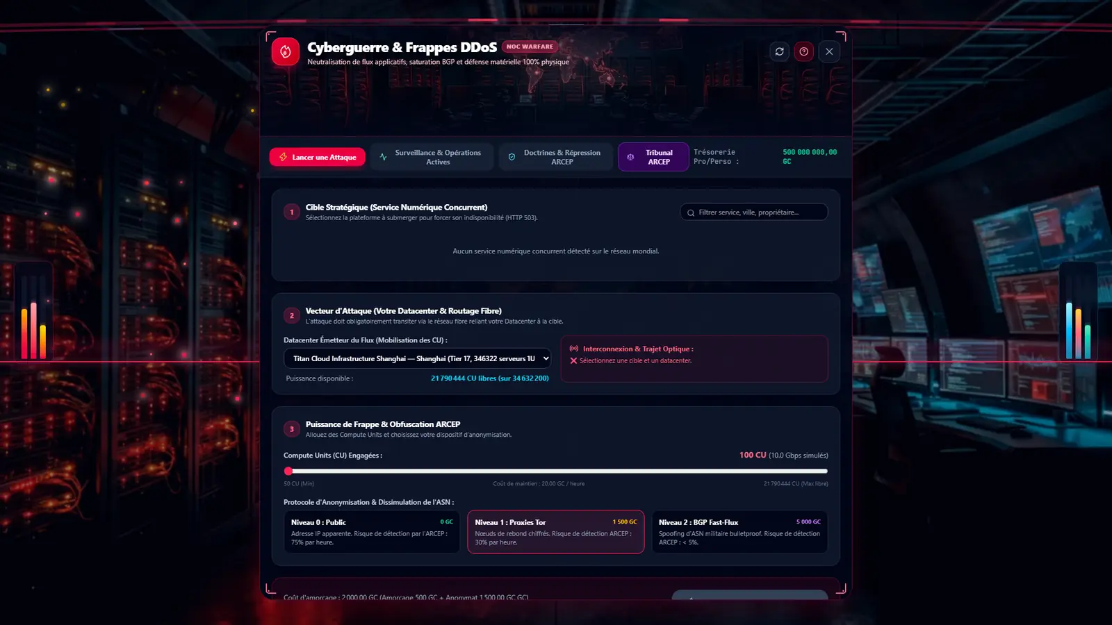 Fenêtre de cyberguerre : préparation d'une attaque DDoS contre un service concurrent